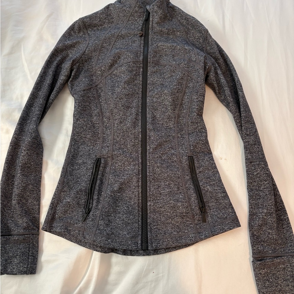 lululemon athletica Charcoal Heather Full-Zip Bomber Jacket